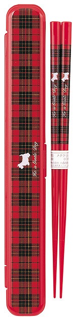 Chopsticks & Case Set (M) Elegant Dog#箸・箸箱セット（Ｍ） エレガントドッグ